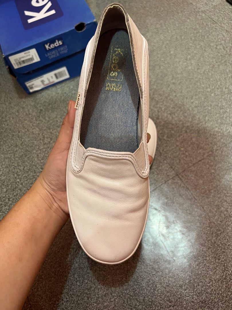 Keds Crashback Leather Slip on Sneakers