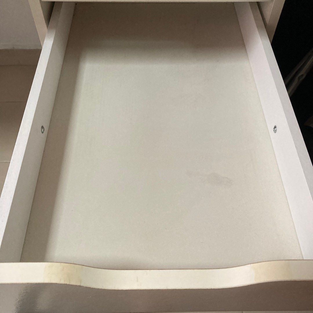 IKEA Lagkapten Table & Alex Drawer Unit Set in White, Furniture & Home