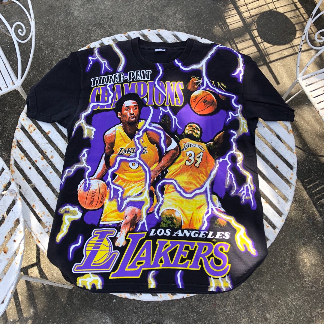 Lakers 3peat Kobe x Shaq, Men's Fashion, Tops & Sets, Tshirts & Polo ...