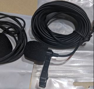Lapel Mic Lavelier 3.5mm and Type-C cable Microphone