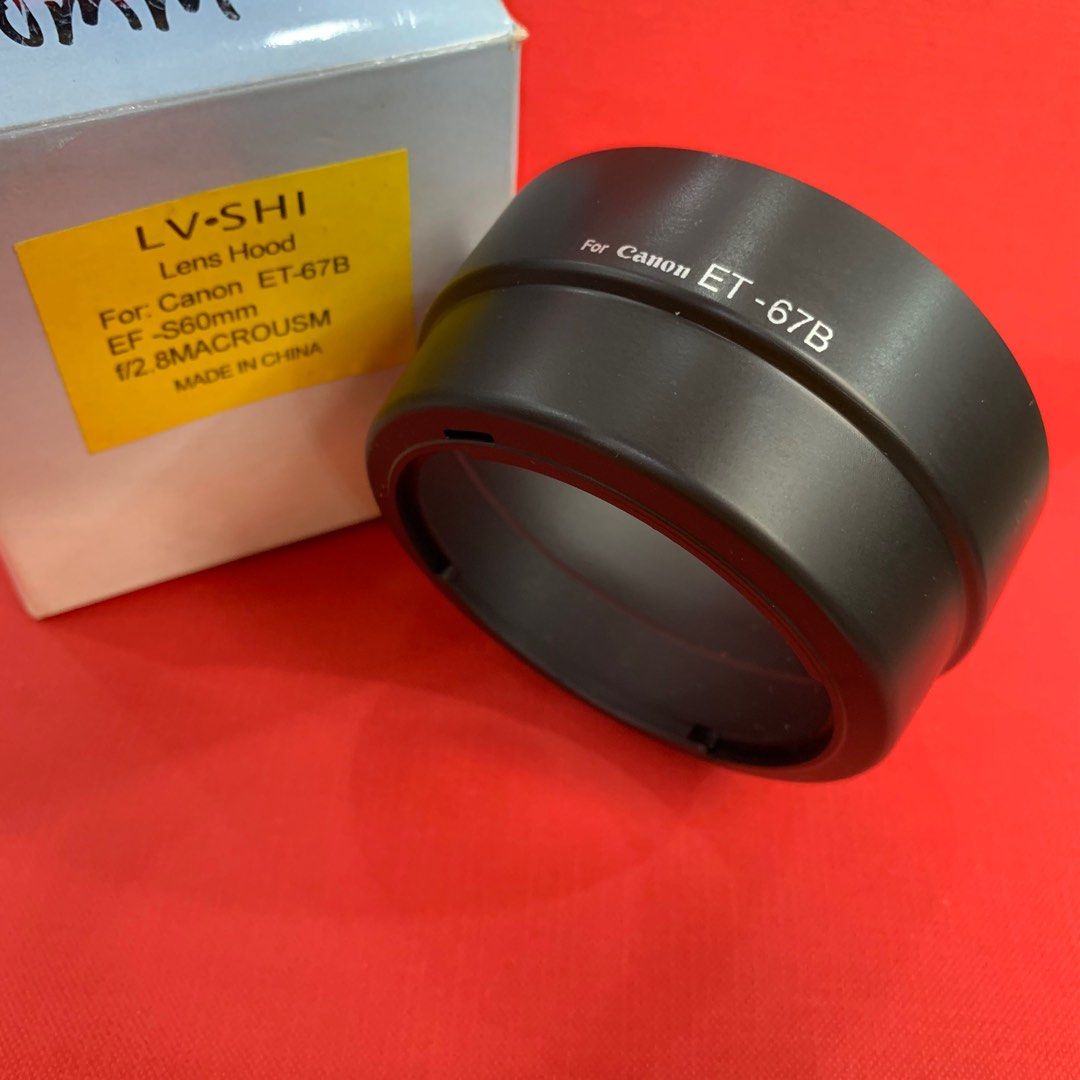 Lens Hood ET67B for Canon EFS 60mm F2.8 Macro Lens, Photography