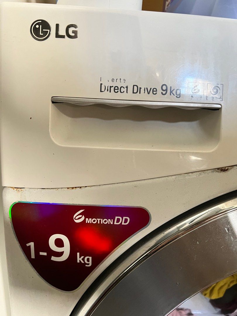 LG 9kg FrontLoad Washing Machine, TV & Home Appliances, Washing