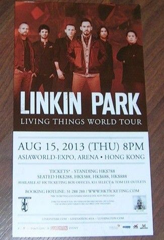 Linkin Park LIVING THINGS WORLD TOUR 2013 Live in Hong Kong 香港