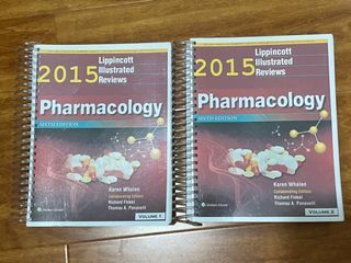 Lippincott Pharmacology Medical Book PLE