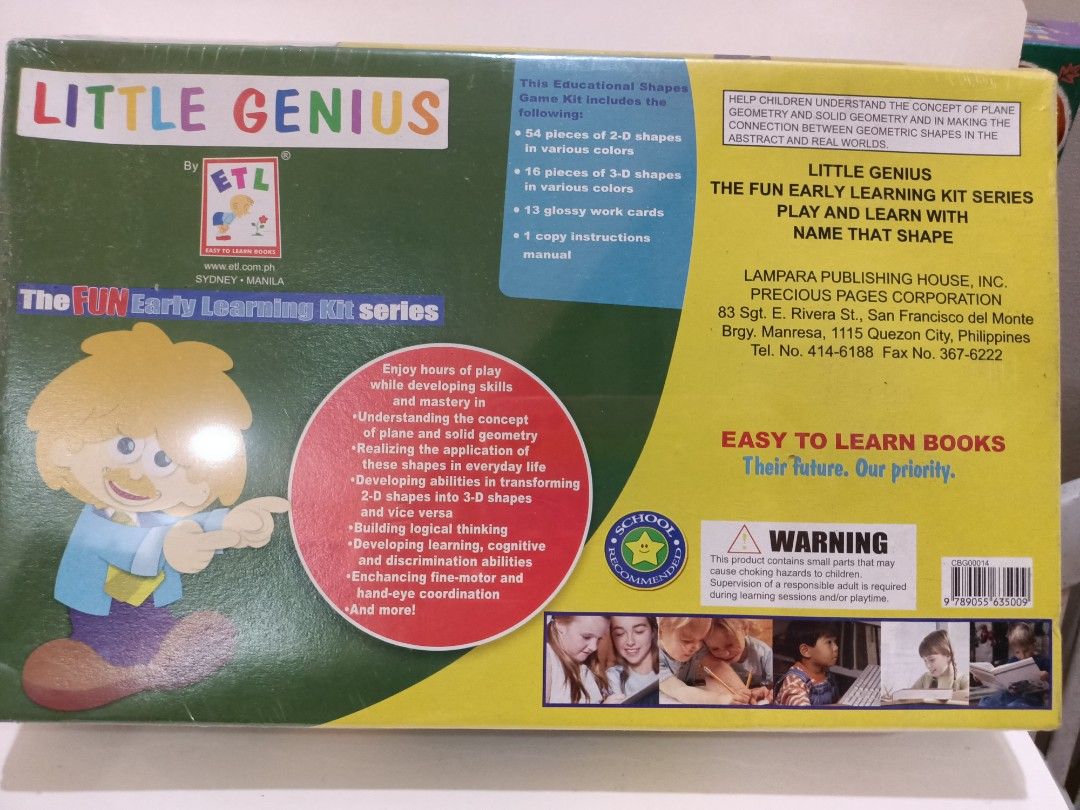 Little Genius Play and Learn with Name That Shape, Hobbies & Toys, Toys & Games on Carousell