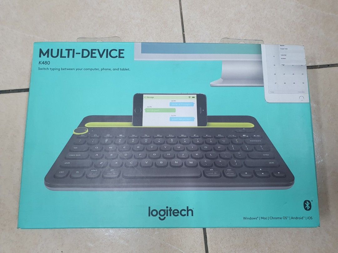 Logitech k480 bluetooth wireless keyboard multi device, Computers