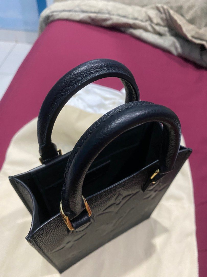 Louis Vuitton LV Petit Sac Plat Empreinte Leather, Luxury, Bags