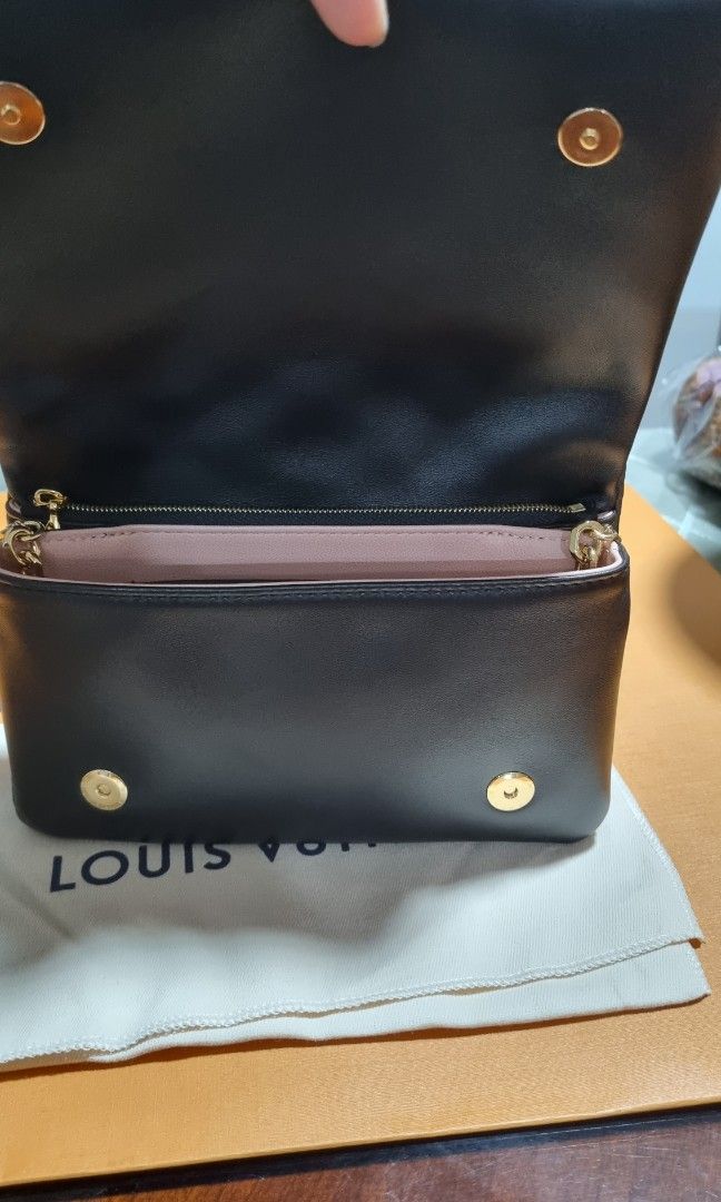 Louis Vuitton, Bags, Louis Vuitton Pochette Coussin Black Like New M8216