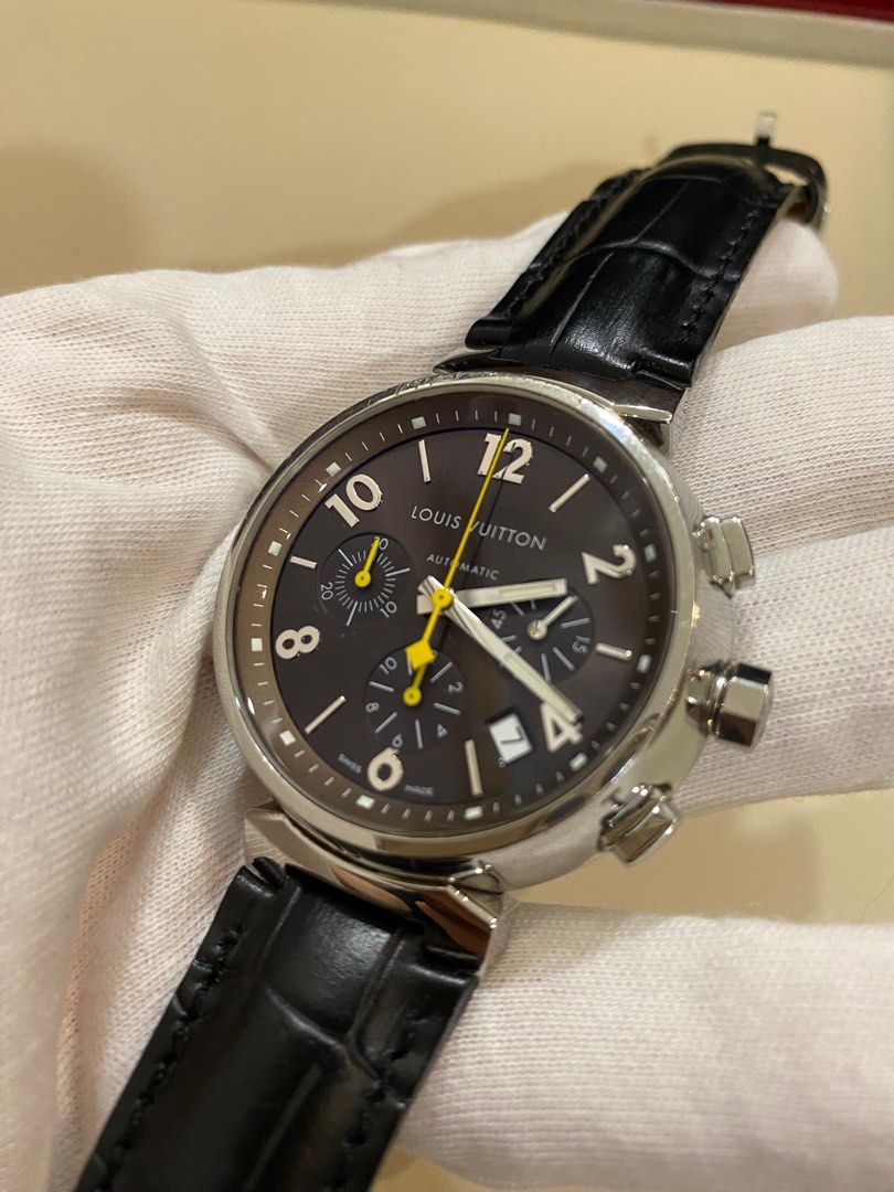 Louis Vuitton Tambour Chronograph Automatic Watch, Luxury, Watches on  Carousell