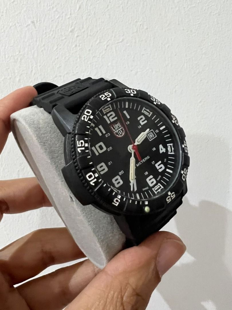 Men's luminox leatherback 2025 sea turtle 44mm watch