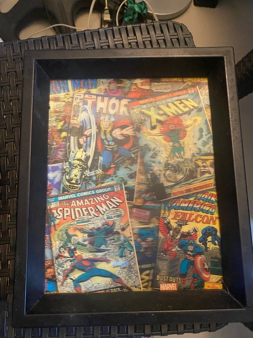 Marvel Comics 3D Frame, Hobbies & Toys, Toys & Games on Carousell
