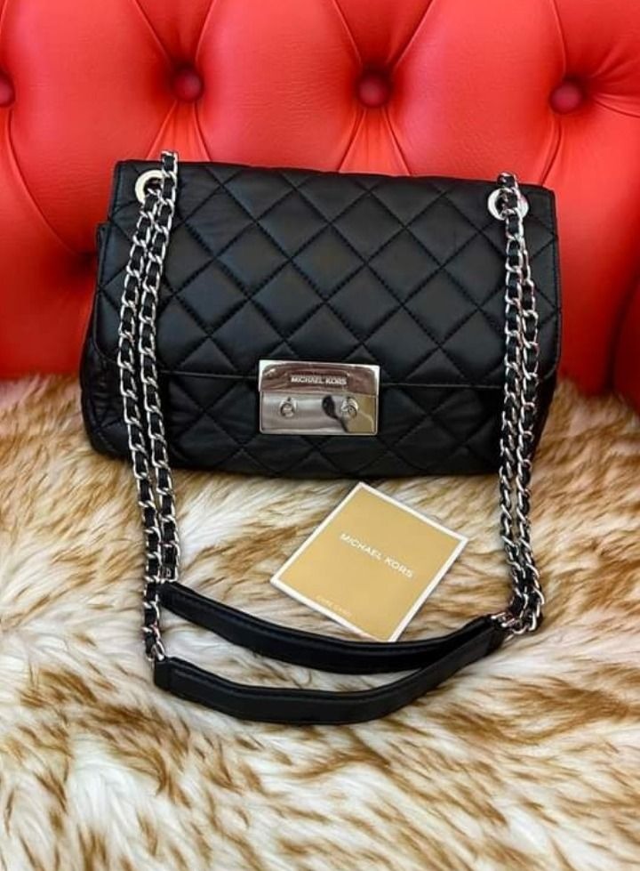 MICHAEL KORS QUILTED FLAP SHOULDER BAG Luxury Bags Wallets