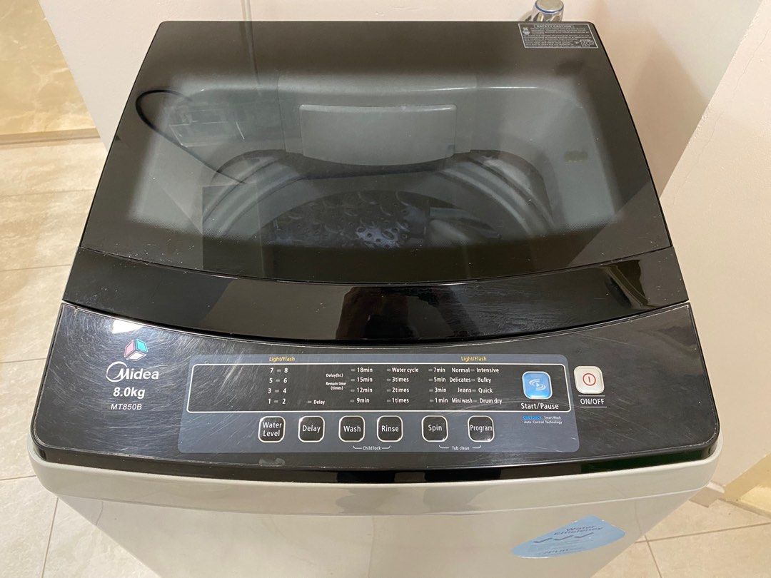 Midea Washing Machine 8kg, TV & Home Appliances, Washing Machines and