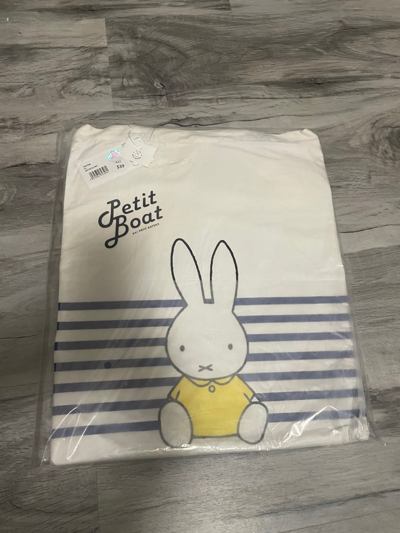 Miffy x Petit Bateau Tote Bag Limited Edition , Women's Fashion, Bags