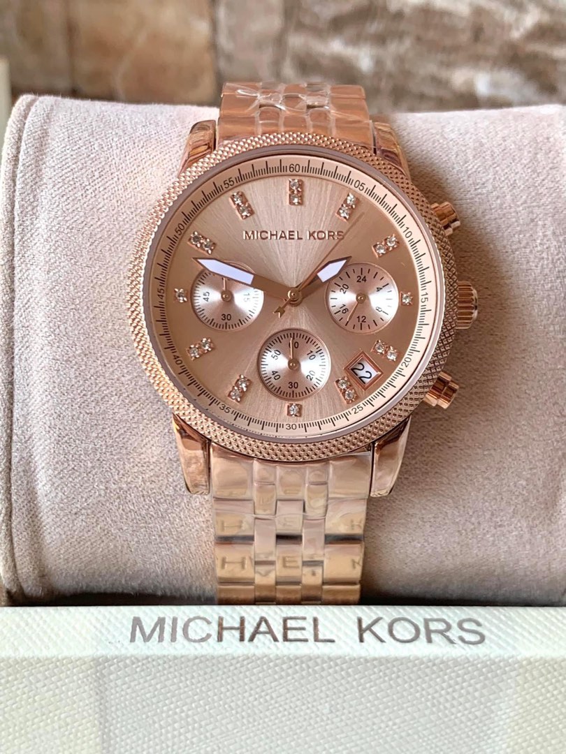 Mk Watch Ritz MK RITZ ROSEGOLD DIAL AUTHENTIC WATCH, Women's Fashion, Watches ...