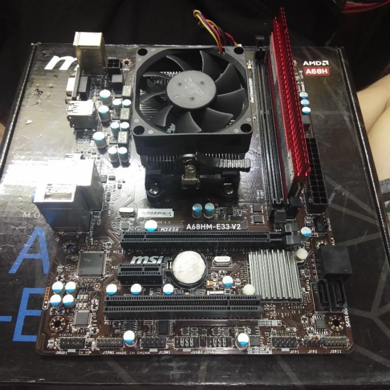 MSI MOTHERBOARD, AMD CPU and KINGSTON RAM BUNDLE, Computers & Tech