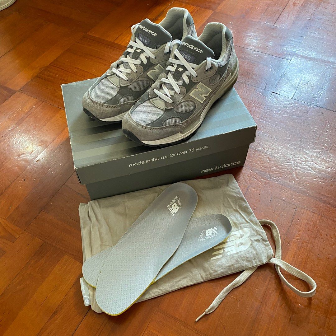 降價出售！)New Balance 992 nb grey 灰色og us9.5, 男裝, 鞋, 波鞋