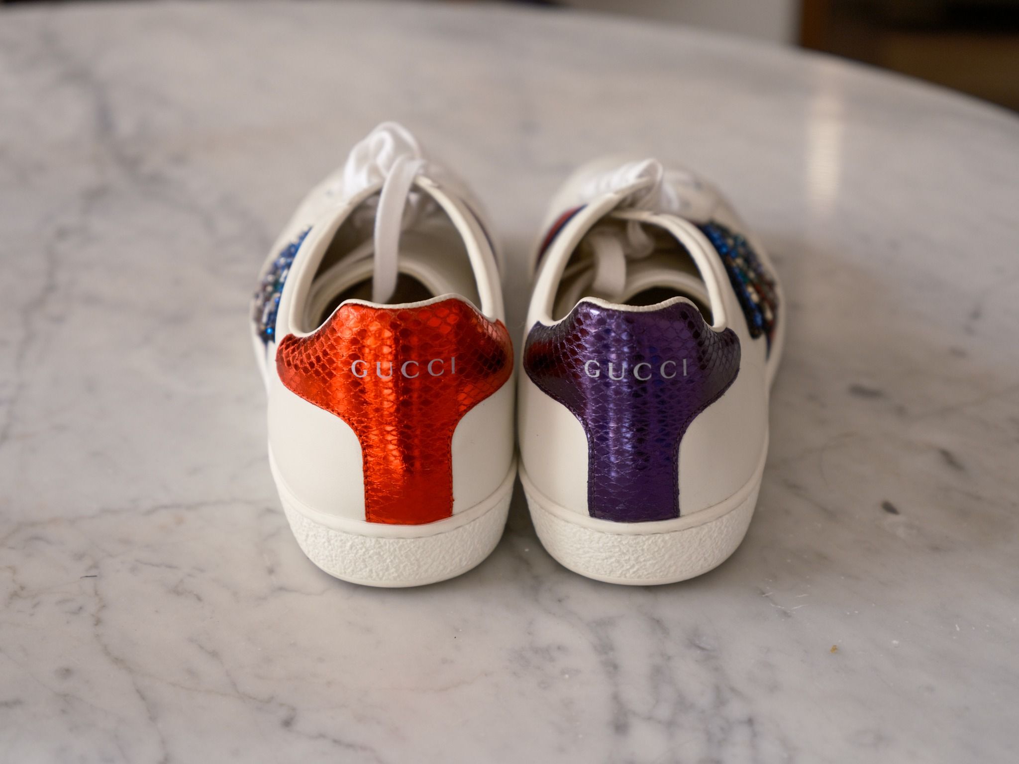 Gucci sneakers crystal snake sales
