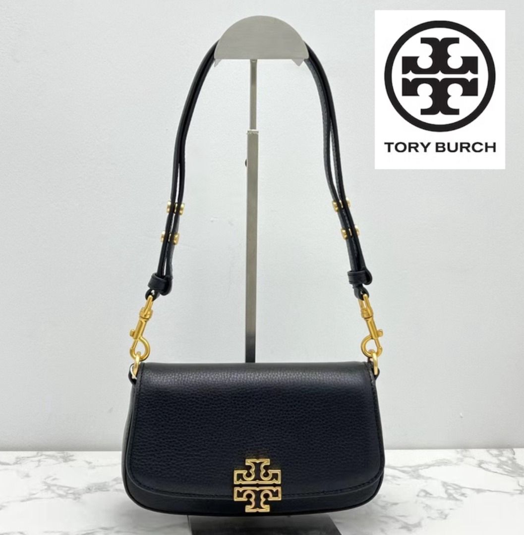 New Tory Burch Original Classic Black Britten Series Collection Come With 2  Straps Crossbody Shoulder Sling Bag For Women Come With Complete Set  Suitable for Gift, Luxury, Bags & Wallets on Carousell
