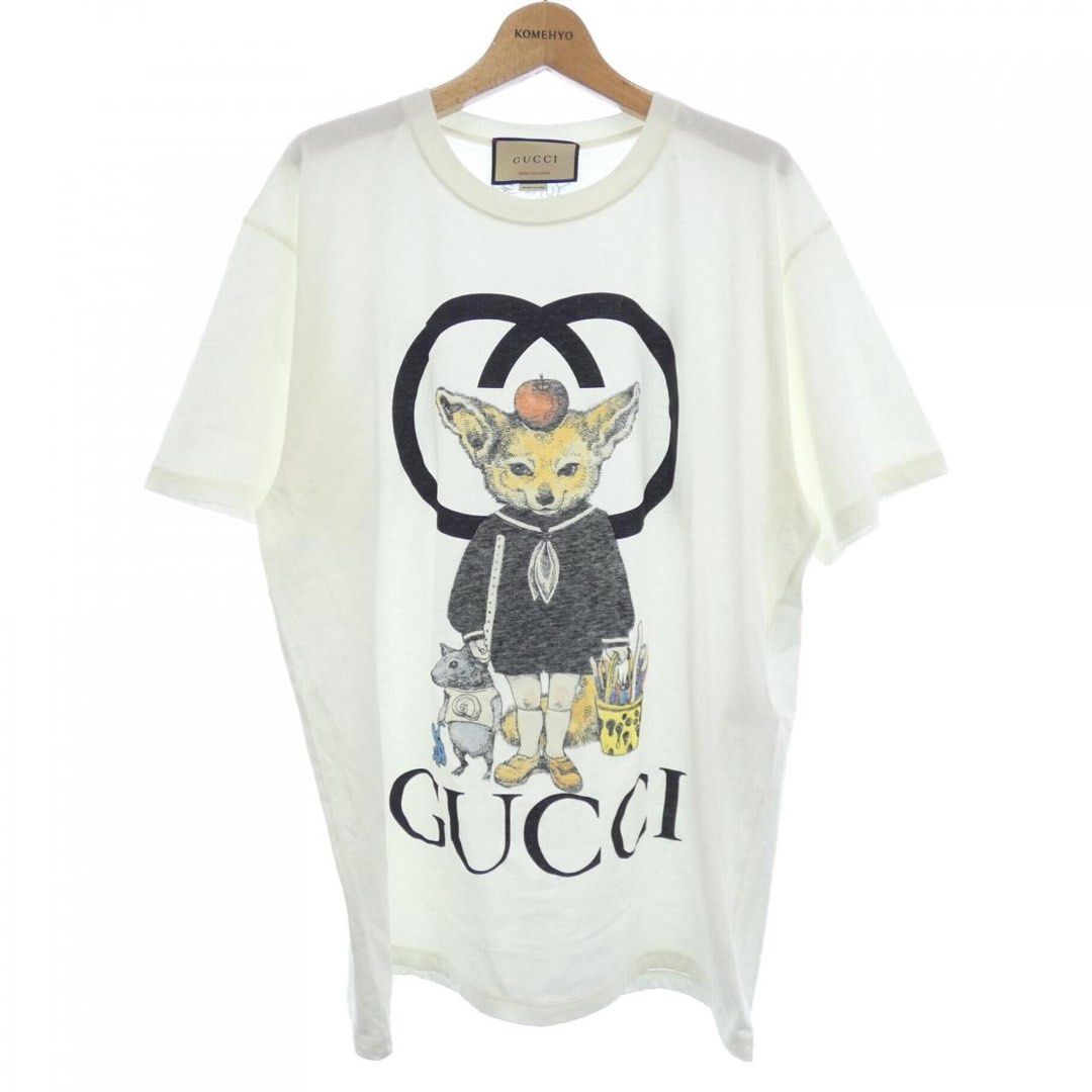 NEW]Gucci Logo Graphic Tee, Luxury, Apparel on Carousell