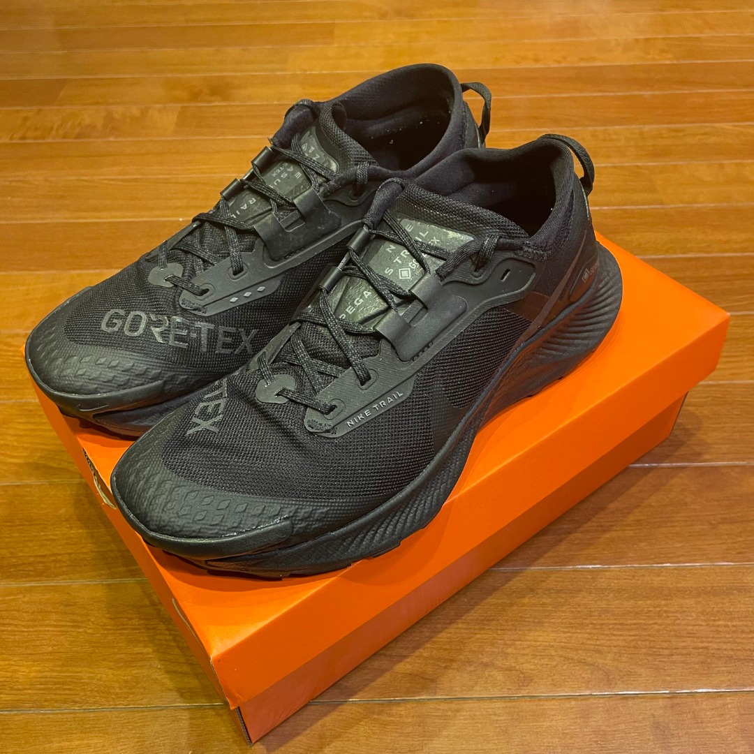 Nike Pegasus Trail 3 GTX 男全黑運動戶外機能防水登山健行休閒運動鞋 Gore-Tex US9.5