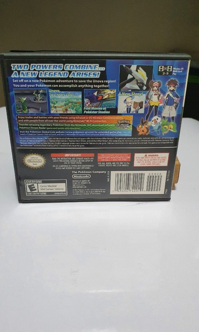Nintendo Pokemon Black 2 (Nintendo DS) (Category: Nintendo) located in Quezon City. Submitted by itemsforadoption (Listing ID 1215801883, Image 2). Description: Rfs: Its 2023! Happy New Year! Hoping you have a good year ahead of you! If you have questions feel free to send a message. Though I'll most likely be able to reply from 10am to 8pm. Please be patient and understanding. Decluttering games and items that I've picked up or for friends and f