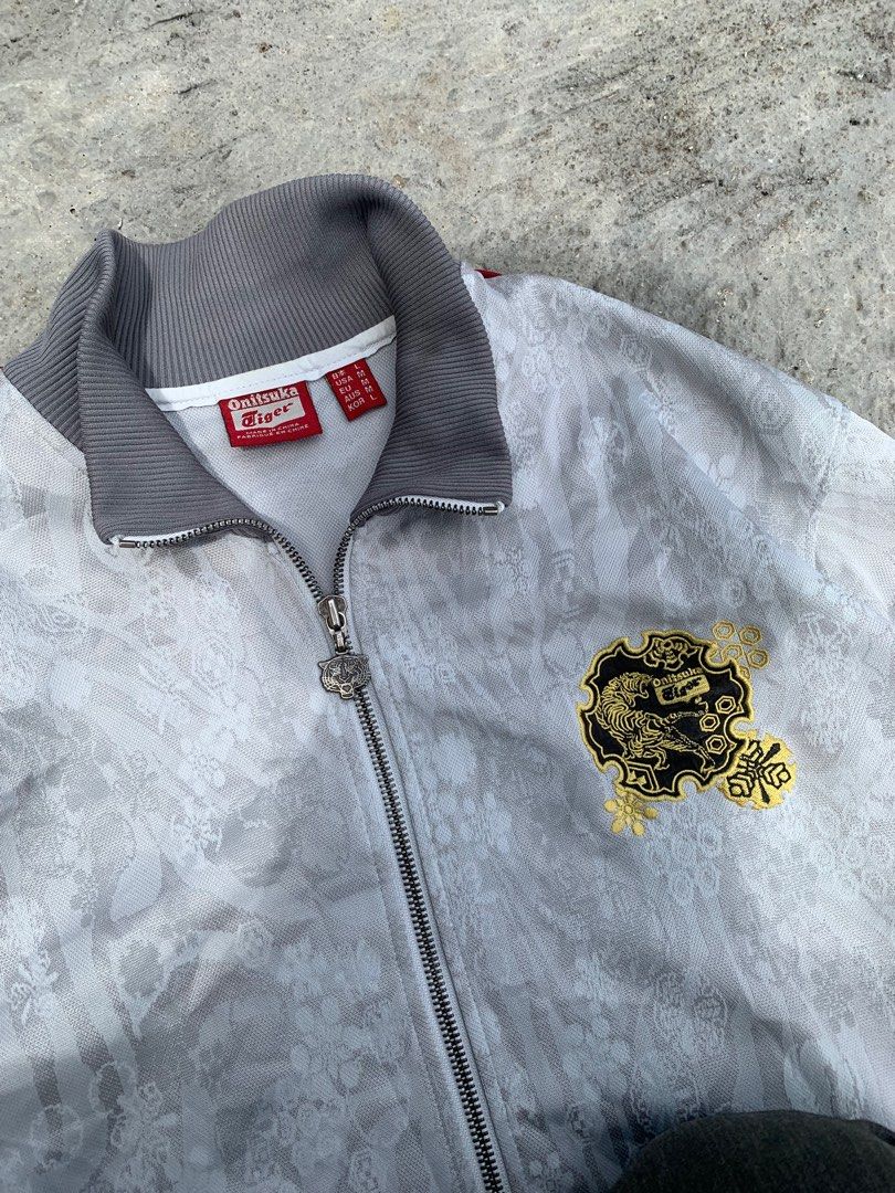 veste onitsuka tiger homme marron