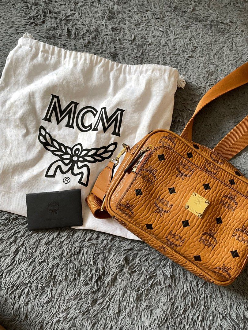 ORI MCM CROSSBODY BAG, Barang Mewah, Tas & Dompet di Carousell
