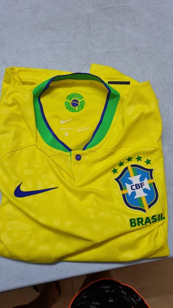 [ORIGINAL] Size L - Nike Dri-FIT Brazil 2022/23 Stadium Home Football ...
