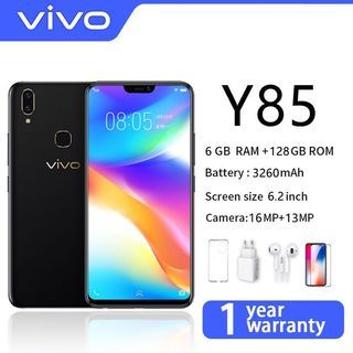 original VIVO Y85 Cellphone 6+128GB Smartphone Ultra-Thin Face/Fingerprint Unlock 6.26 Inch Android 100 % Original po kami