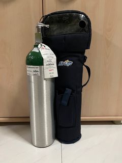 Oxygen Cylinder, Full, with carry bag