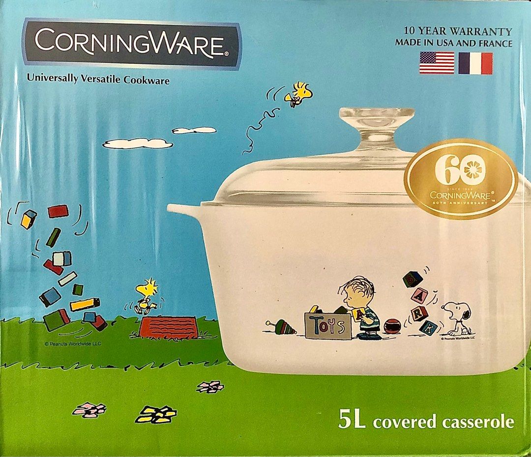 Peanuts Corningware, Furniture & Home Living, Kitchenware & Tableware, Cookware & Accessories on