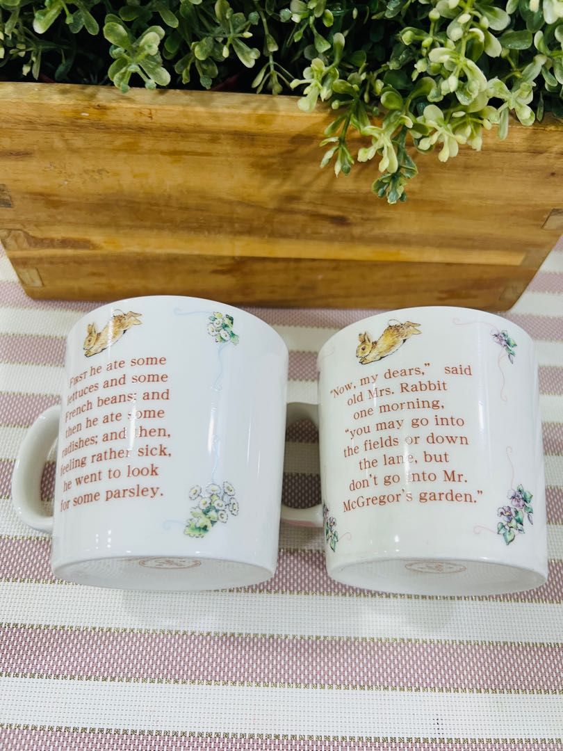 Peter Rabbit mug set, Furniture & Home Living, Kitchenware & Tableware ...
