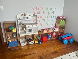 Playroom Kids Toy wooden storage set of 4 