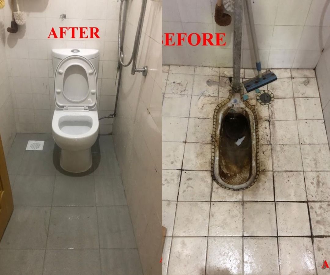 Plumber / Convert Squat Pan to Sitting Water Closet (Pub /HDB