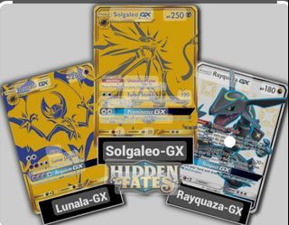 Pokemon TCG - Lunala GX SM103a & Solgaleo GX SM104a Hidden Fates