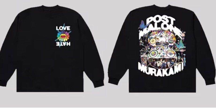 Post Malone x Murakami (Long Sleeve), Men's Fashion, Tops & Sets