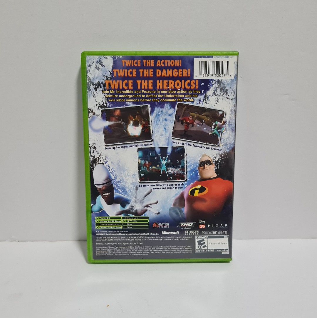 Pre-Owned] Xbox The Incredibles Rise of the Underminer Game, Video