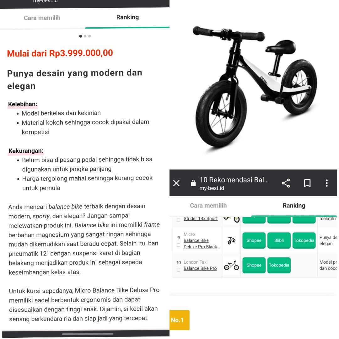 Push bike terbaik best sale