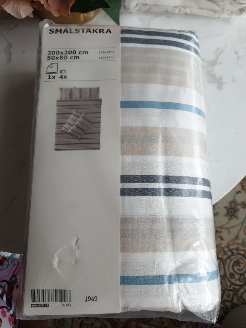 Ikea Quilt set queen size, Furniture & Home Living, Bedding & Towels on