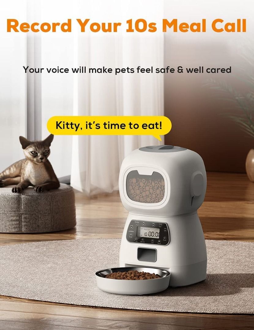 RAINGLORY Elf Automatic Pet Feeder -Pet Food Dispenser for Cats and ...
