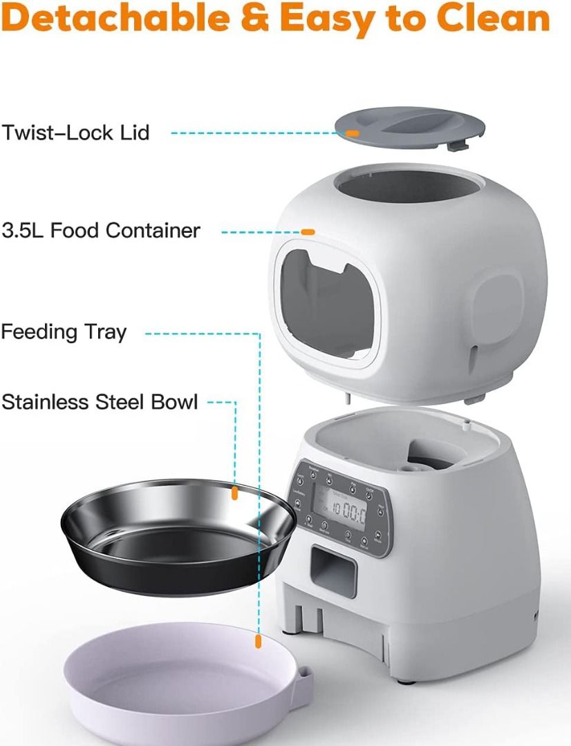 RAINGLORY Elf Automatic Pet Feeder Pet Food Dispenser for Cats and