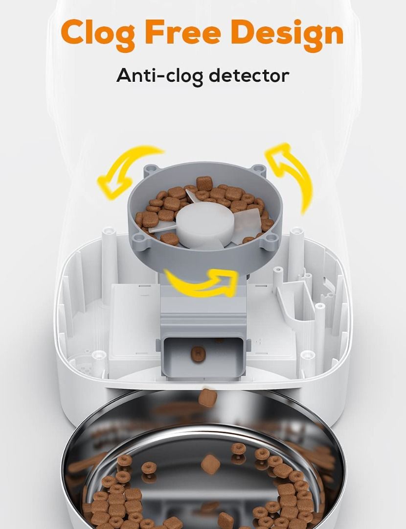 RAINGLORY Elf Automatic Pet Feeder -Pet Food Dispenser for Cats and ...