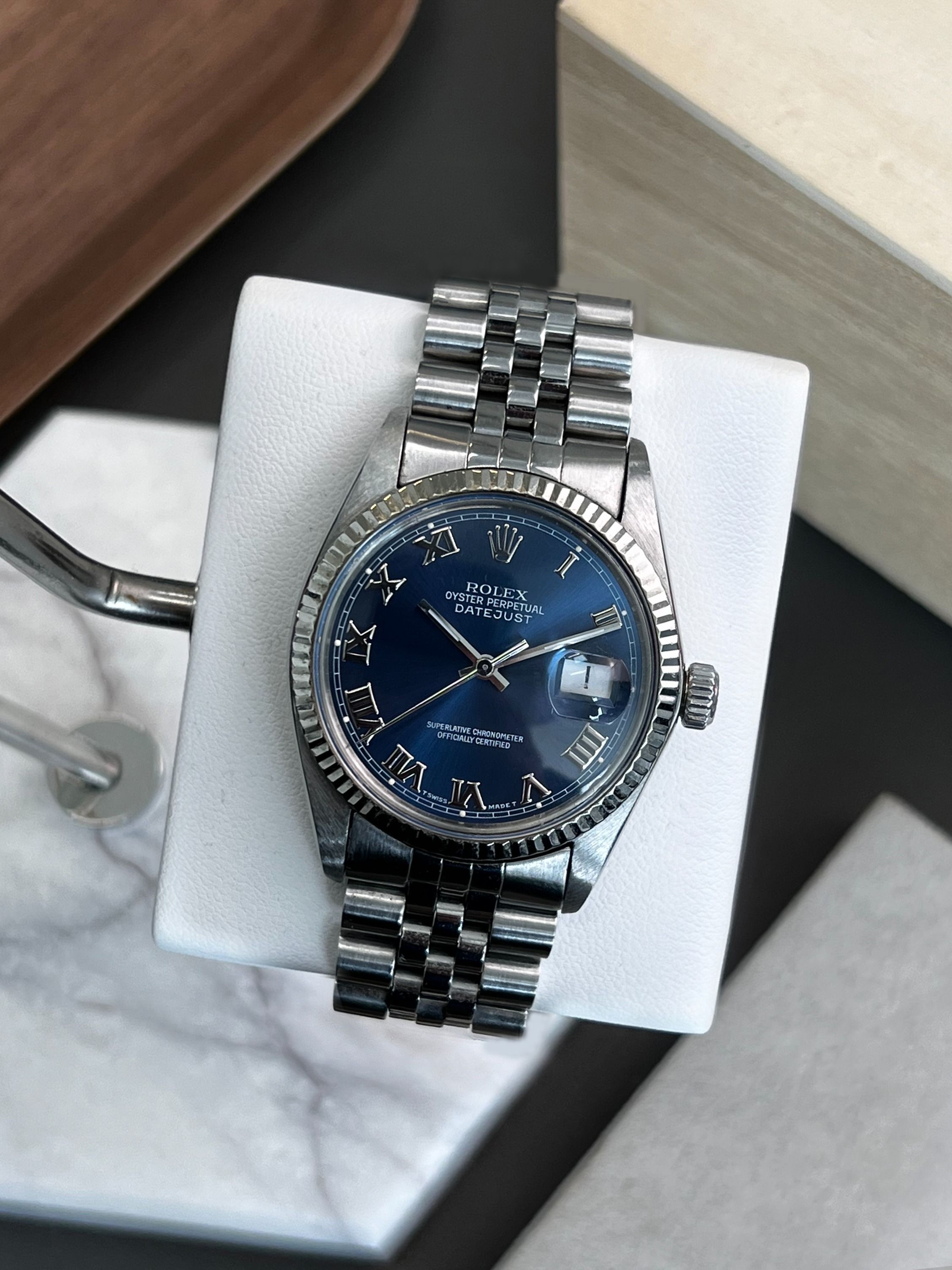 Rolex datejust discount 36 blue roman