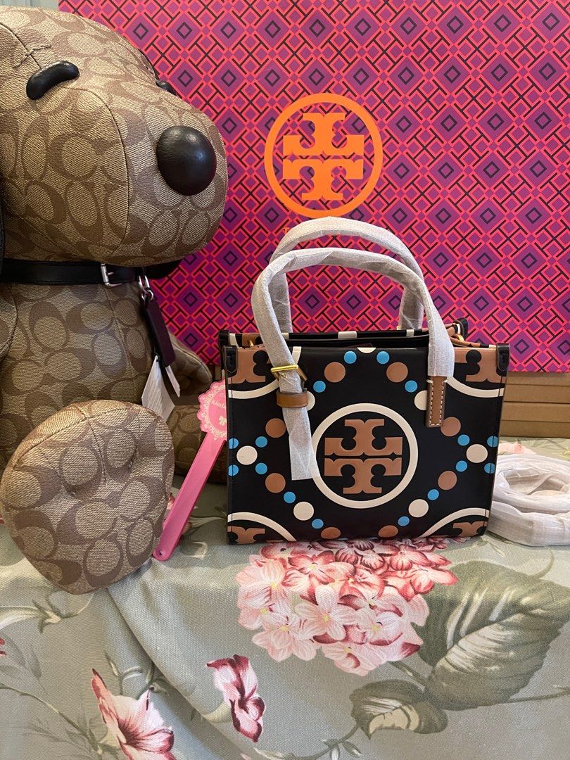 READY STOCK T MONOGRAM TORY BURCH LEATHER MINI TOTEs, Women's Fashion,  Watches & Accessories, Other Accessories on Carousell