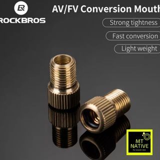 ROCKBROS Bicycle Valve Converter Inner Tube MTB Road FV/AV Gas Nozzle Conversion Head Bike Pump Valve Cycling Schrader Valve Bike Accessories