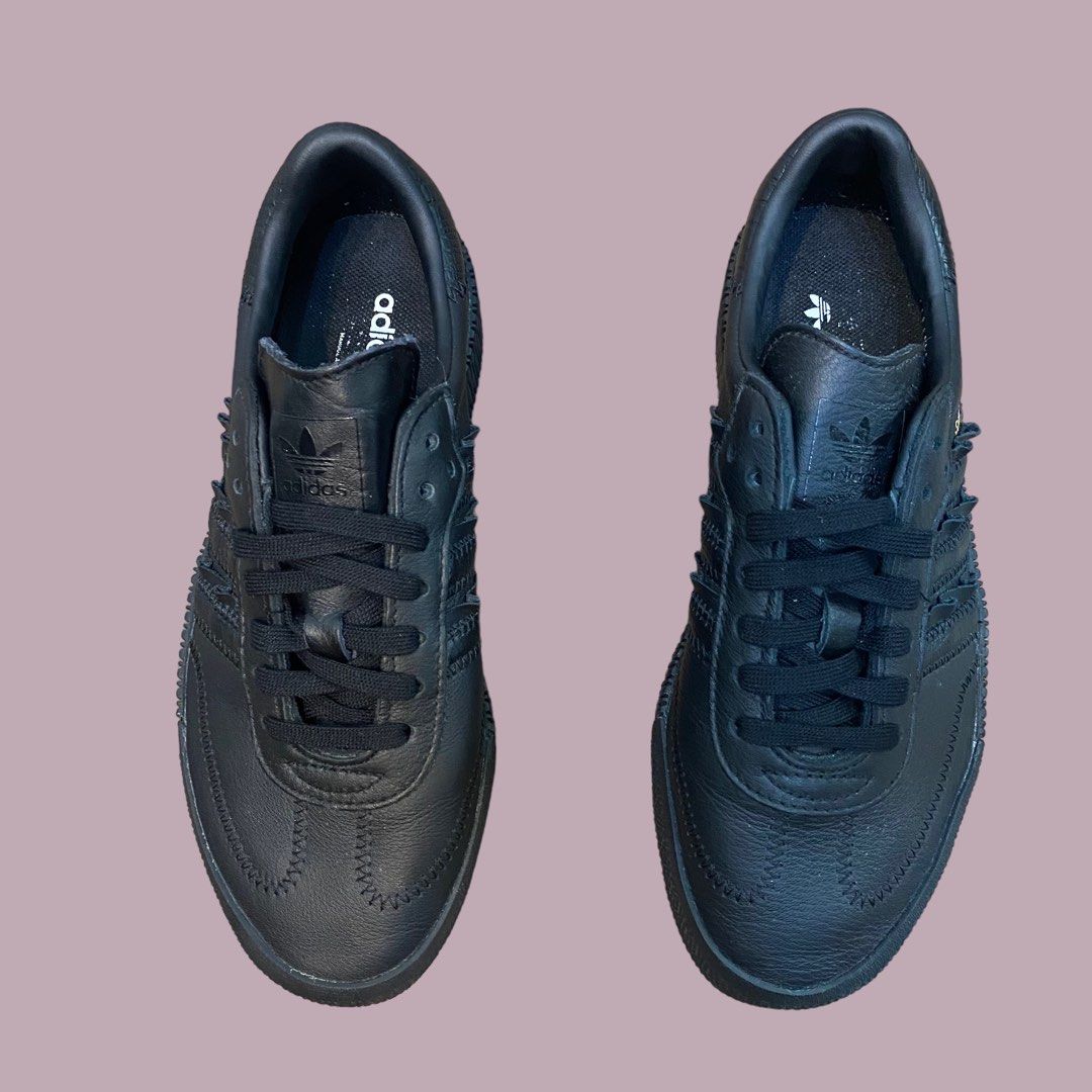 Adidas originals samba rose sneakers in triple black cheap