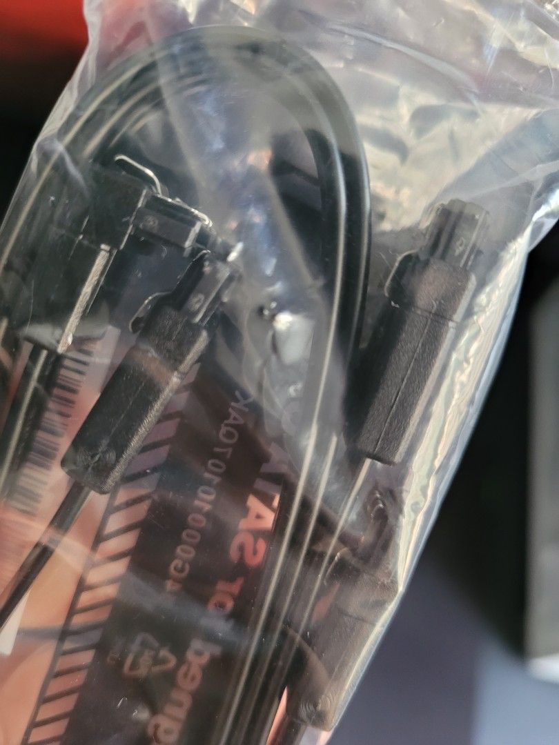 Sata Cables 2 x Brand New, L shaped and Normal shaped, Computers & Tech