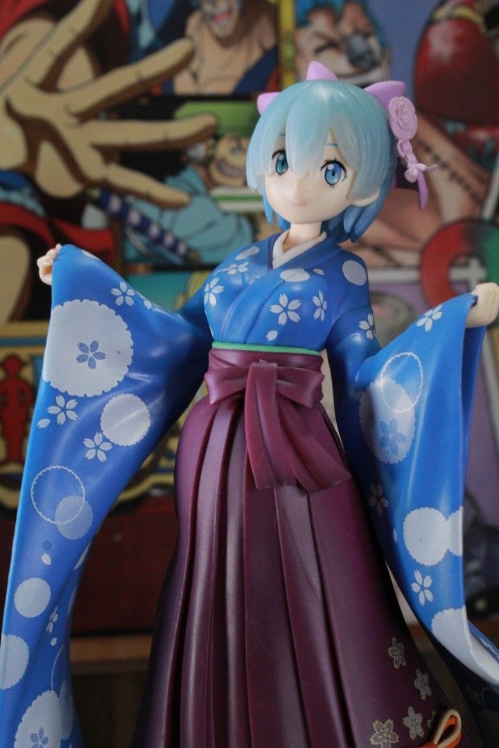 SEGA Re Zero Rem Ram Kimono Figure Loose, Hobbies & Toys, Toys & Games