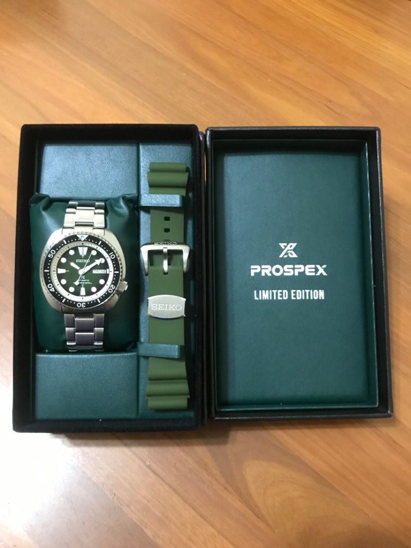 Seiko prospex turtle green outlet